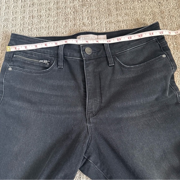 Athleta Black Sculptek Ultra Skinny Jeans size 8 ankle zip - Picture 7 of 11